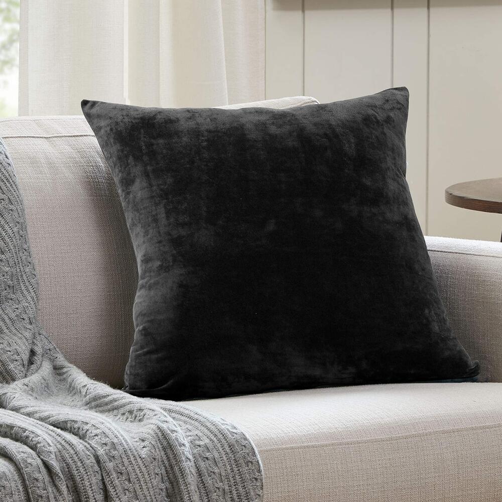 5243 Soft Micromink Euro Sham Cover Pillowcase Replacement with Zipper